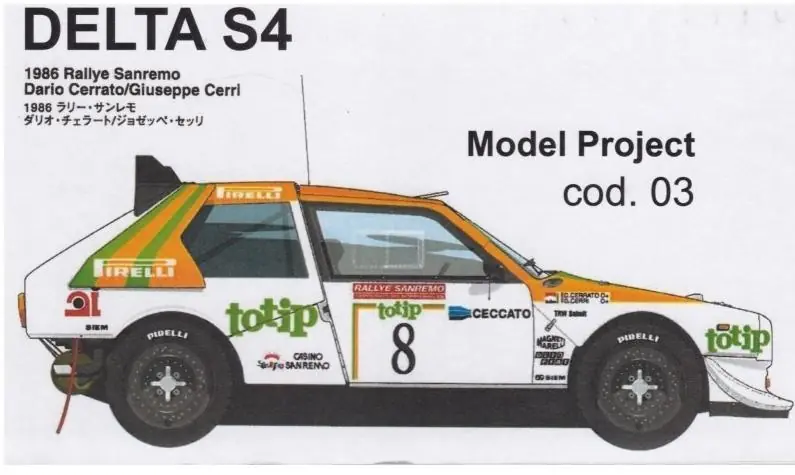 LANCIA DELTA S4 TOTIP Sanremo 1986 Acquista Ora