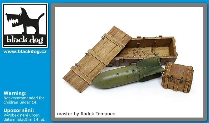 Consegna Rapida Luftwaffe WWII bomb SC 250 + crate box N°1